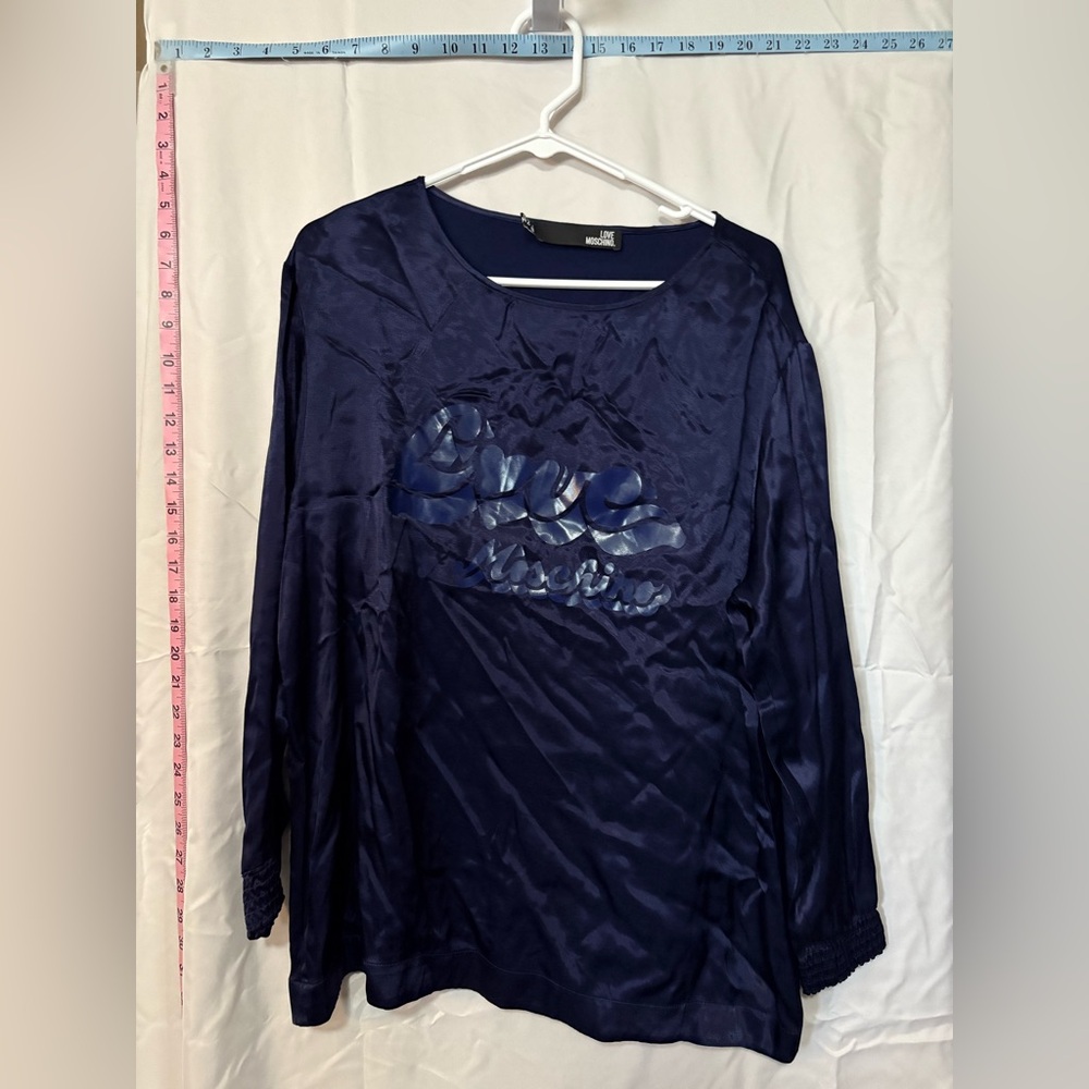 Love Moschino navy rayon shirt